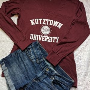 Champion Burgundy Kutztown University Long sleeve